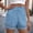 Blue, variant on Womens Casual Shorts Summer Drawstring Lightweight Casual Lounge Wear Active Athletic Short Pants with Pockets Gray