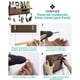 thumbnail image 2 of IOWHDS Porta llaves para pared, Colgador de llaves con 7 ganchos, F&aacute;cil de almacenar, Portallaves de pared, Perchero, Para Entrada, Cocina, Ba&ntilde;o, Oficina, 2 of 7