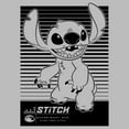 thumbnail image 2 of Girl's Lilo & Stitch Black and White Tonal  Graphic Tee Athletic Heather Medium, 2 of 5