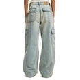thumbnail image 5 of Ruimatai Women's High Waisted Wide Leg Jeans with Pockets, Stretchy Denim Comfort Fit Straight Leg Trousers for Casual Daily Wear, 5 of 5