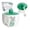 Teal Cottagecore, variant on STP GOODS Provence Ceramic Sugar Bowl with Spoon and Lid 15.2 fl oz (450 ml) Sugar Jar Sugar Container for Kitchen 4.3x3" (11x7.5 cm), Lilac and White