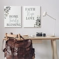 thumbnail image 2 of Stupell Industries Faith Hope Home Family Phrases Soft Black Florals, 24 x 30, Design by Kim Allen, 2 of 6