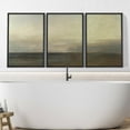 thumbnail image 3 of PixonSign Framed Wall Art Set Paint Stroke Sea Nature Landscape Graffiti Patterns Artwork Neutral Minimalism Bohemian Multicolor Cool Modern Prints for Home Decor - 24"x36"x3 Panels Black, 3 of 5