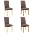 thumbnail image 2 of Charmma Dining Chairs 4 pcs Brown Fabric, 2 of 9