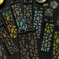 thumbnail image 4 of Un conjunto de pegatinas florales, programa de letras transparentes, pegatinas impermeables, recortes para equipaje de monopatín y portátil, 4 of 5