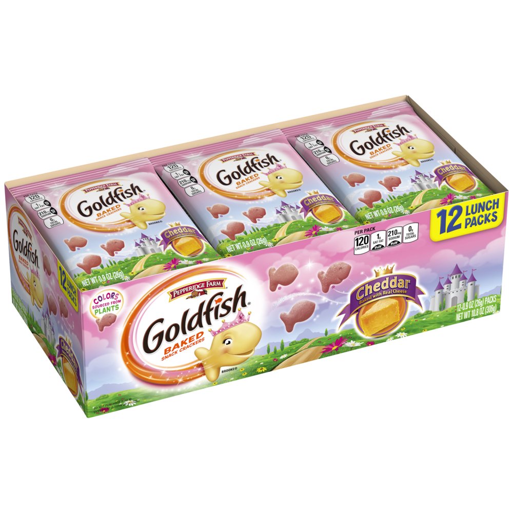 Pepperidge Farm Goldfish Princess Cheddar Crackers, 10.8 oz. Multipack