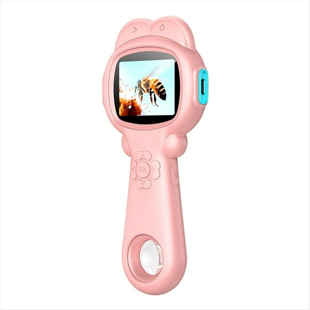 Mini Microscopio Óptico para Niños de 200 W con Función de Fotografía y Vídeo, 500 Aumentos, Herramienta Científica para Observar el Mundo Microscópico.