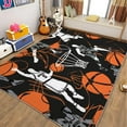 thumbnail image 3 of Area Rug Rectangle Carpet, Basketball Sports Stripes Printed Pattern Area Rugs, Cartoon Hand Drawing Washable Rugs, With Nonslip Backing Carpet, For Indoor Bedroom Living Room Home Office, 3 of 7