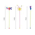 thumbnail image 4 of Flmtop Cat Wand Creative Shape Stress-relieving Plastic Feather Style Cat Teaser Stick Pet Interactive Toy for Home, 4 of 11