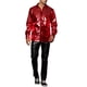 thumbnail image 2 of Camisa de lentejuelas metálica INSPIRE CHIC para hombres, casual, de botones, estilo fiesta, brillante, roja L, 2 of 5