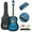 Blue, variant on HarmonyStrings 38" Acoustic Guitar Bundle with Gig Bag Strap Pitch Pipe Extra Strings Set Pick 6 String for Beginners Starter Kids Girls Youths Students Right-handed 38 inches Blue