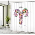 thumbnail image 4 of Ambesonne Zodiac Aries Shower Curtain, Lively Butterfly Flora, 69"Wx75"L, Multicolor, 4 of 4