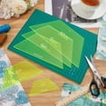 thumbnail image 5 of Half Hexagon Quilting Template 4/6/8/9/10inch Acrylic Quilting Ruler Allowance Templates Ruler for DIY Hand Patchwork Machine Quilting Sewing Needlework Craft Green DIY, 5 of 6