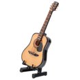 thumbnail image 3 of Guitarra De Madera En Miniatura, Exquisita Decoración De Miniguitarra Hecha A Mano Con Superficie Lisa Pintada, Para Exhibición En El Hogar Y La Oficina, 3 of 7