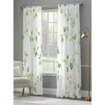 thumbnail image 4 of Sage Green Branches Sheer Curtains for Living Room Bedroom Spring Watercolor Branches Botanical Sheer Curtains 96 Inch Long 2 Panels Set Light Filtering Curtain Window Treatments Drapes, 4 of 6