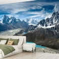 thumbnail image 2 of Peel and Stick Wallpaper Canvas beautiful snow capped mountains lake everests pictures Modern Art Wall Mural Decor Self Adhesive and Removable 69in x 98in, 2 of 8