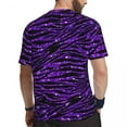 thumbnail image 3 of T Shirt For Men Animal Stripes Mens Modern Glitter Print Vintage Gym T-Shirts Breathable Summer Tren, 3 of 7