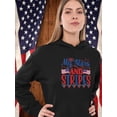 thumbnail image 2 of Oh My Stars And Stripes Hoodie Women -Image by Shutterstock, Female Large, 2 of 4