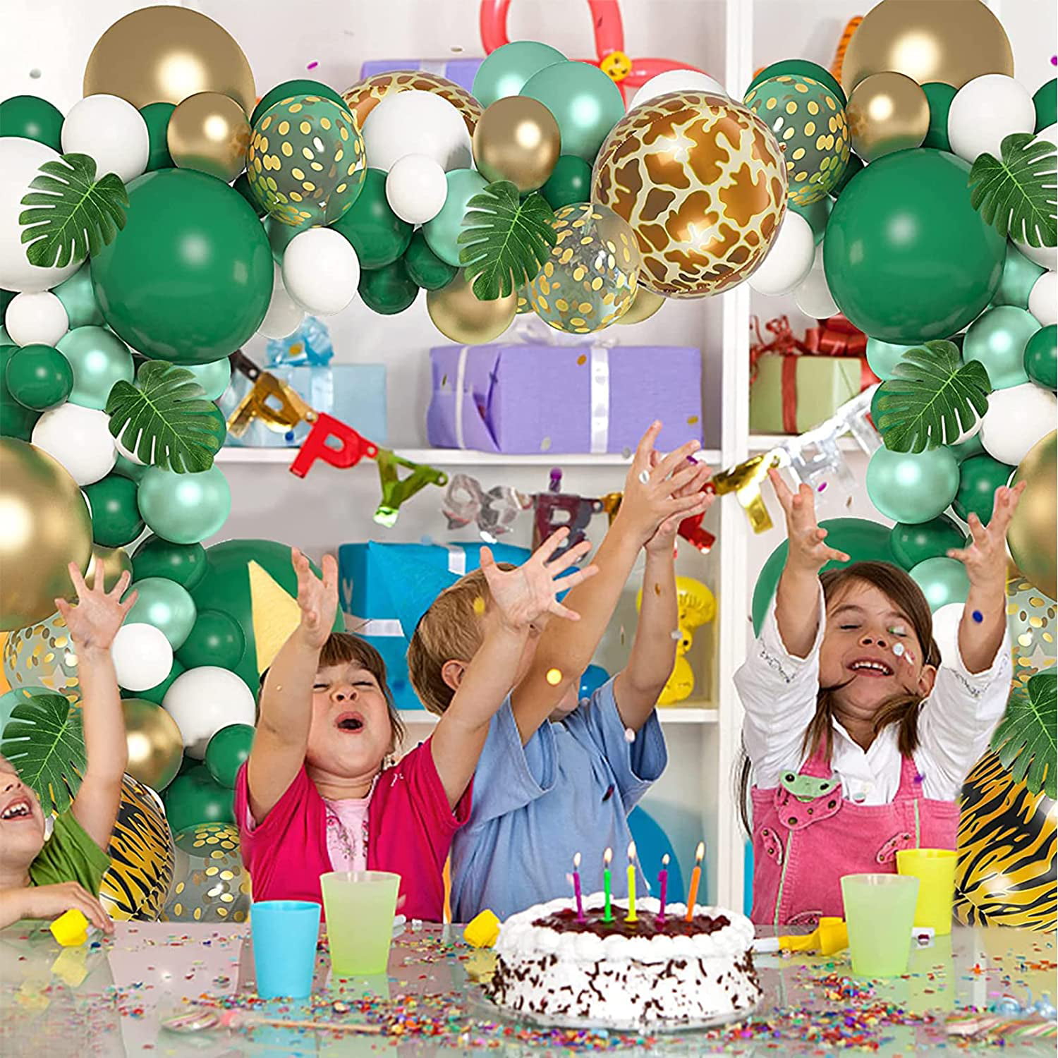 10X Confetti Balloon Arch Garland Cake Topper Birthday Wedding Party Decor HOT# 