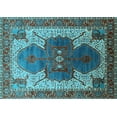 thumbnail image 1 of Ahgly Company Indoor Rectangle Oriental Light Blue Industrial Area Rugs, 3' x 5', 1 of 4