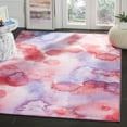 thumbnail image 3 of SAFAVIEH Paint Brush Amber Colorful Area Rug, Fuchsia/Lavender, 6'7" x 9', 3 of 10