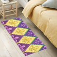 thumbnail image 5 of Coolnut Mardi Gras Motif Bathroom Rugs Bath Mat 39 x 20 Inch Non-Slip Extra Soft and Absorbent Shaggy Bath Carpet for Tub, Shower, Bathroom Home Decor Gifts, 5 of 7