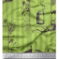 thumbnail image 1 of Soimoi Green Rayon Fabric Mortar And Pestle,Lavender & Stripe Printed Fabric 1 Yard 56 Inch Wide, 1 of 1