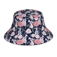 thumbnail image 3 of Daiia Rose Flowers Pattern Bucket Hat - Trendy Cotton Sun Hat for Beach, Golf, Fishing - Fun Outdoor Vacation Boonie for Men and Women, 3 of 9
