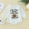 thumbnail image 2 of Ydojg Baby Boys Girls Bodysuit Unisex Cotton Print Autumn Football Long Sleeve Romper Bodysuit Sweatshirt Clothes, 2 of 8