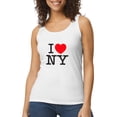thumbnail image 5 of I Love NY Women's Tank Top, Classic New York Sleeveless Tee XL, 5 of 6