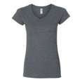 thumbnail image 1 of Playera de estilo suave Gildan 64V00L con cuello en V para mujer Heather oscuro, 1 of 1