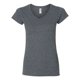 thumbnail image 1 of Playera de estilo suave Gildan 64V00L con cuello en V para mujer Heather oscuro, 1 of 1