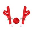 thumbnail image 2 of Dserfhy 3Pcs Christmas Car Decorations Car Reindeer Antlers Red Nose Kit Festive Auto Accessories for Sedans Trucks, 2 of 8
