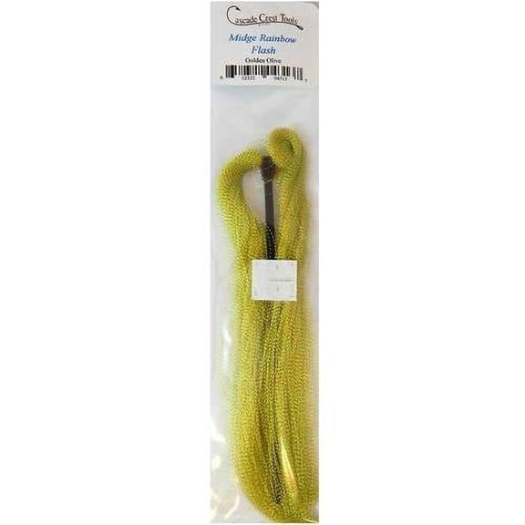 Cascade Crest Midge Rainbow Flash, Black