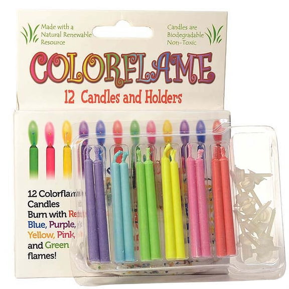 1 Pc Colored Flame Birthday Candles