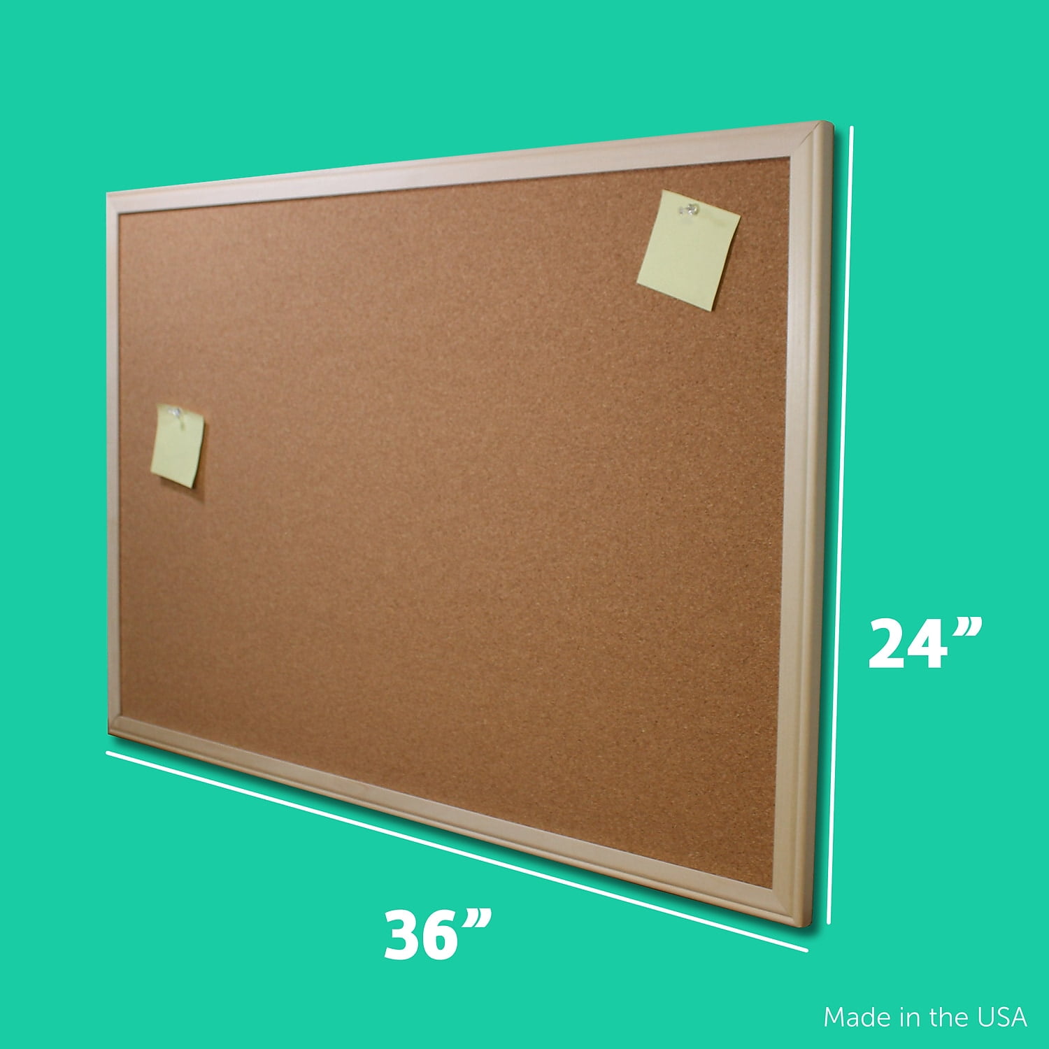 24 x 36 Wood Framed Cork Board