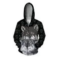thumbnail image 5 of Sudadera de otoño para hombre Sudadera con capucha de moda para hombre Sudadera con capucha para hombre Sudadera con capucha con estampado moderno de lobo y leopardo Sudadera con capucha y cremallera, 5 of 5