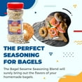 thumbnail image 3 of 2pcs Everything Bagel Seasoning – Everything Bagel Spice with Sesame Seeds, Dried Onion, Garlic, Salt – Kosher Bagel Seasoning – Ideal for Mini Bagels, – 8.5oz Jar (8.5 oz pack of 1), 3 of 7