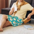 thumbnail image 6 of Rocae Cute Shiba1 for Men's Soft Sleep Pajama Shorts, Waistband and Pockets, 6 of 9