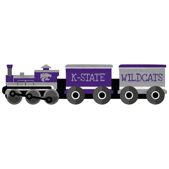 Kansas State Wildcats 6'' x 24'' Train Cutout Sign
