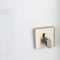 thumbnail image 3 of Design House 581835 Emblem Contemporary Square Single Cylinder Deadbolt in Satin Nickel, 3 of 18