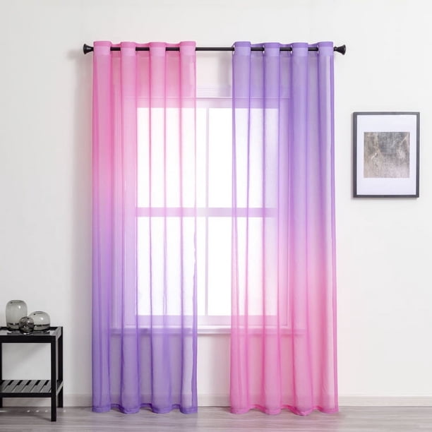 Nvzi Cortinas transparentes con textura, paneles transparentes que aportan privacidad,sala de estar, patio, puerta de vidrio (2 piezas, 78,7 x 39,3 pulgadas, A52)
