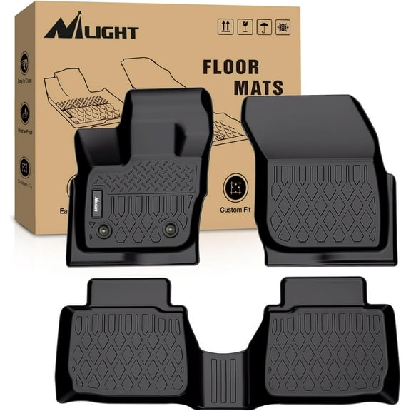 Nilight TPE Floor Mats for Ford Fusion Lincoln MKZ 2017 2018 2019 2020,All Weather Custom Fit Heavy Duty Floor Liners