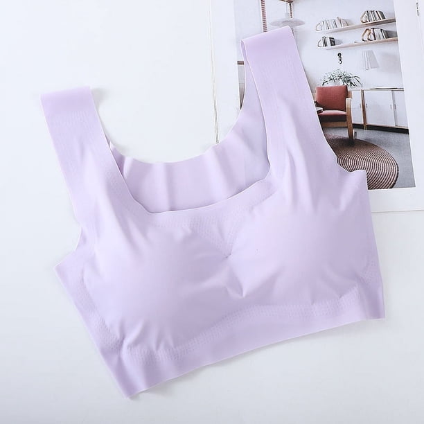 Sujetador deportivo de talla grande para mujer, ropa interior japonesa sin costuras, sin aros de acero, a prueba de golpes, para yoga