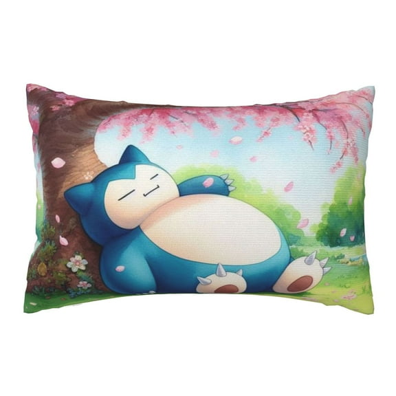 Snorlax Throw Pillow Zipper Covers Graphic Pillowcase Case Decorative Bedding Bedroom Decoration 20 x 30 inch