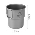 thumbnail image 4 of Taza de café de titanio ultraligera de 300 ml, taza de té, taza de agua con, 4 of 8
