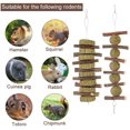 thumbnail image 2 of piezas de juguetes masticables de ramas de manzana natural, pasteles de hierba, juguetes de pelota de hierba para animales pequeños: conejos, hámsteres, chinchillas, cobayas., 2 of 4