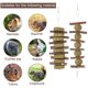 thumbnail image 2 of piezas de juguetes masticables de ramas de manzana natural, pasteles de hierba, juguetes de pelota de hierba para animales pequeños: conejos, hámsteres, chinchillas, cobayas., 2 of 4