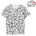 thumbnail image 2 of TZEWGL Hauts pour Infnat Imprimé Graphique Lettre Pulls Manches Courtes Blouse pour Filles Garçons Taille 10-11T, 2 of 4