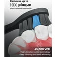 thumbnail image 3 of MySmile Cabezales de Repuesto para Cepillo de Dientes Eléctrico Sónico DY156 para Adultos, 3 Cabezales Seguros para el Esmalte, Color Negro, 3 of 4